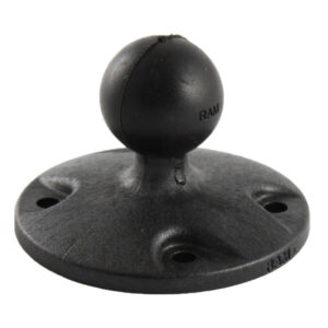 RAM Mount 2.5″ Composite Round Base w/1″ Ball