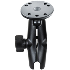 RAM Mount Double Socket Arm w/2.5″ Round Base