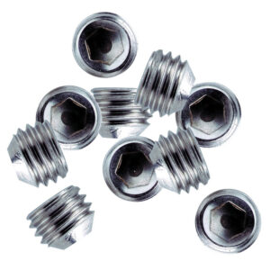 Whitecap ¼”-28 Thread SS Set Screws – 10 Pack
