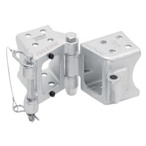 Fulton Fold-Away Bolt-On Hinge Kit 3″ x 5″ Trailer Beam, Rating 9,000 lbs., 48″ Pivot, Z-Max 600 Zinc Finish