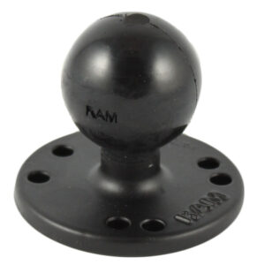 RAM Mount 2.5″ Round Base w/0.31-18 Female Thread & 1.5″ Ball – AMPs Pattern