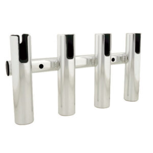 TACO 4-Rod Holder Rack – Brushed Aluminum