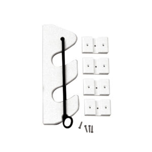 TACO 2-Rod Poly Bungee Rod Holder Rack – White