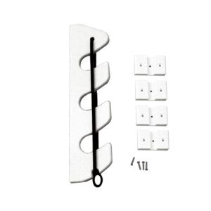 TACO 3-Rod Poly Bungee Rod Holder Rack – White
