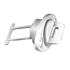 Beckson 1″ Drain Plug Screw Type w/Gasket – White