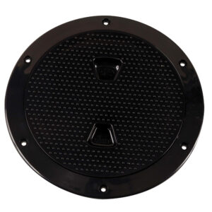 Beckson 6″ Non-Skid Screw-Out Deck Plate – Black