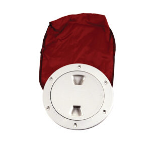 Beckson 4″ Stow-Away Deck Plate – White w/12″ Bag