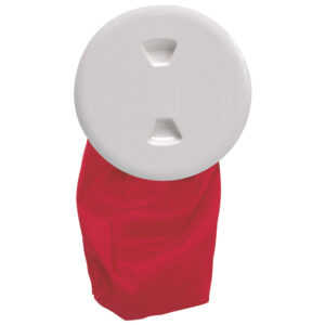 Beckson 5″ Stow-Away Deck Plate – White w/12″ Bag