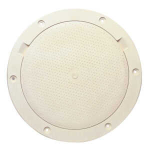 Beckson 8″ Non-Skid Pry-Out Deck Plate – Beige