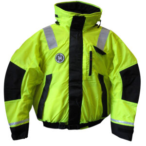 First Watch AB-1100 Flotation Bomber Jacket – Hi-Vis Yellow/Black – XXL