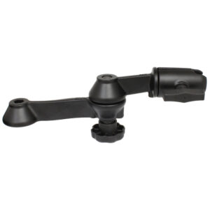 RAM Mount 12″ Double Swing Arm w/Open Swivel Single Socket