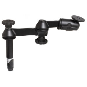 RAM Mount Double Swing Arm w/4″ Male Tele-Pole – No Female