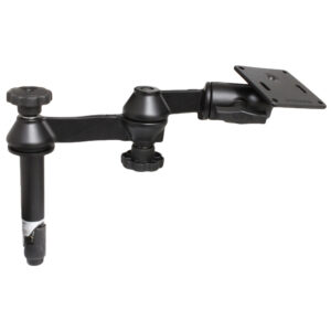 RAM Mount Double Swing Arm w/4″ Male & No Female Tele-Pole – VESA Plate