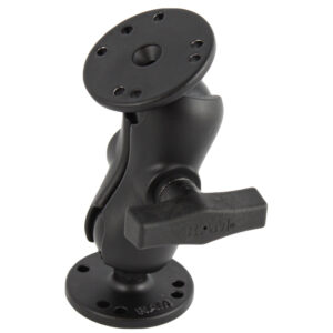 RAM Mount 1.5″ Ball Mount w/Short Double Socket Arm & 2/2.5″ Round Bases