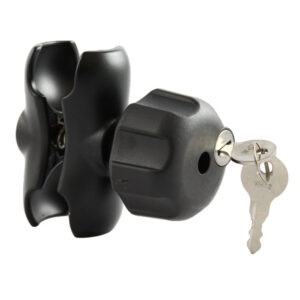 RAM Mount Double Socket Arm w/Small Locking Knob f/1.5″ Ball Bases