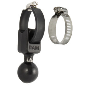 RAM Mount 1.5″ Ball Base w/ Strap 0.5″ – 2″ Diameter