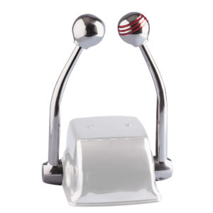 Schmitt Marine Standard Control Arm Set w/Red Throttle Knob & Plain Shift Knob – Includes Arms & Knobs Only