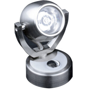 Lunasea Wall Mount LED Light w/Touch Dimming – Warm White/Brushed Nickel Finish – Rotating Light