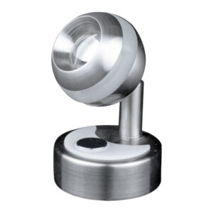 Lunasea Wall Mount LED Light w/Clear Ring & Touch Dimming – Warm White/Brushed Nickel Finish