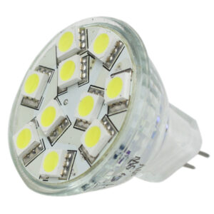 Lunasea MR11 LED Bulb – 10-30VDC/2.2W/140 Lumens – Warm White