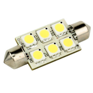 Lunasea Single-Sided 6 LED Festoon – 10-30VDC/1.5W/97 Lumens – Warm White