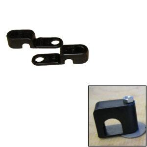 Weld Mount Single Poly Clamp f/1/4″ x 20 Studs – 1/4″ OD – Requires 0.75″ Stud – Qty. 25