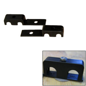 Weld Mount Double Poly Clamp f/1/4″ x 20 Studs – 3/8″ OD – Requires 1″ Stud – Qty. 25