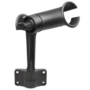 RAM Mount RAM Tube Jr. Fishing Rod Holder w/Standard 6″ Length Post Spline & Bulkhead Mounting Base