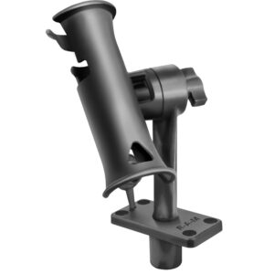 RAM Mount RAM Tube Jr. Fishing Rod Holder w/Standard 6″ Length Post Spline & Flush Mounting Base