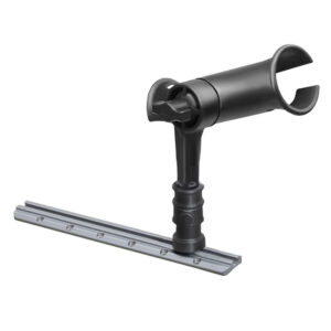 RAM Mount RAM Tube Jr. Rod Holder w/ 4″ Post & Adapt-A-Post Track Mounting Base