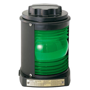 Perko Side Light – Black Plastic, Green Lens