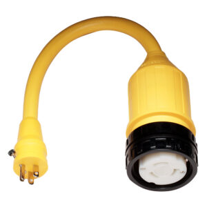 Marinco 115A Pigtail Adapter – 50A Female to 15A Male