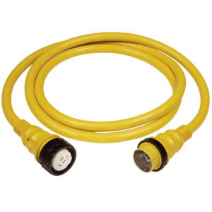 Marinco 50A 125V Shore Power Cable – 50′ – Yellow