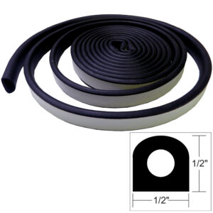 TACO Weather Seal – 10’L x ½”W x ½”H – Black