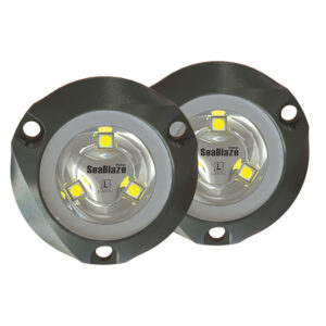 Lumitec SeaBlaze Mini – Underwater Light – Pair – Brushed Finish – Blue Non-Dimming