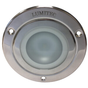 Lumitec Shadow – Flush Mount Down Light – Polished SS Finish – White Non-Dimming