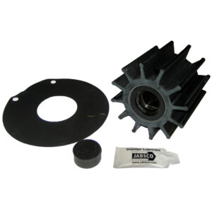Jabsco Impeller Kit – 12 Blade – Neoprene – 3-¾” Diameter – Plastic Insert – Double Flat Drive