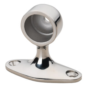 Whitecap 90° Handrail Stanchion – End – 316 Stainless Steel – 7/8″ Tube O.D.