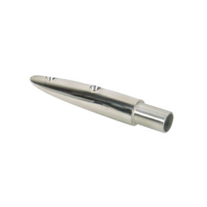 Whitecap 5-1/2° Rail End (End-Out) – 316 Stainless Steel – 7/8″ Tube O.D.