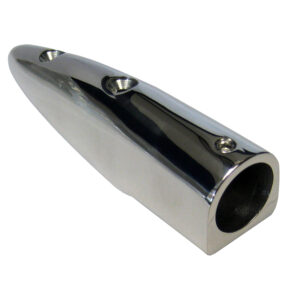 Whitecap 5-1/2° Rail End (End-In) – 316 Stainless Steel – 7/8″ Tube O.D.