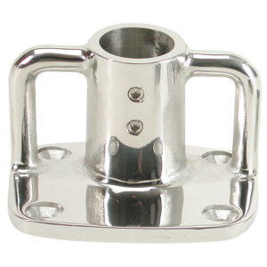 Whitecap 4° Rectangular Base – 316 Stainless Steel – 3-1/2″ x 3″