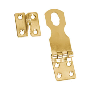 Whitecap Swivel Safety Hasp – Polished Brass – 1″ x 3″