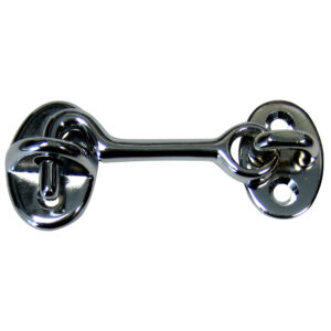 Whitecap Cabin Door Hook – CP/Brass – 2″