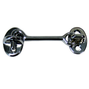 Whitecap Cabin Door Hook – CP/Brass – 3″