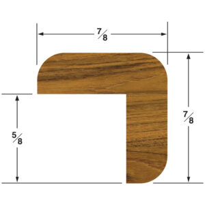 Whitecap Teak “L” Molding Small – 5′