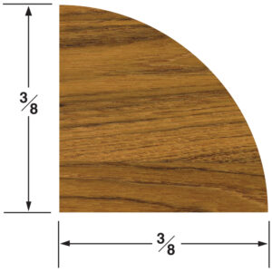 Whitecap Teak Quarter Round Molding Small – 5′