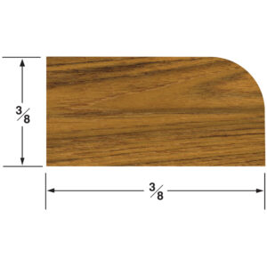 Whitecap Teak Stop Molding Small – 5′