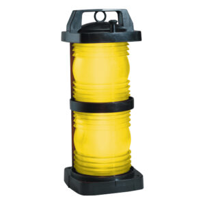 Perko Double Lens Navigation Light – Yellow Towing Light – Black Plastic