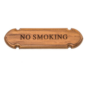 Whitecap Teak “No Smoking” Name Plate