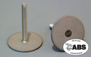 Weld Mount 1.25in Tall #10 x 2 ST125-1024-20SS SS Stud 1.25in Base 10 Pack